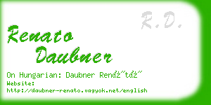 renato daubner business card